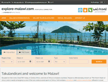 Tablet Screenshot of explore-malawi.com